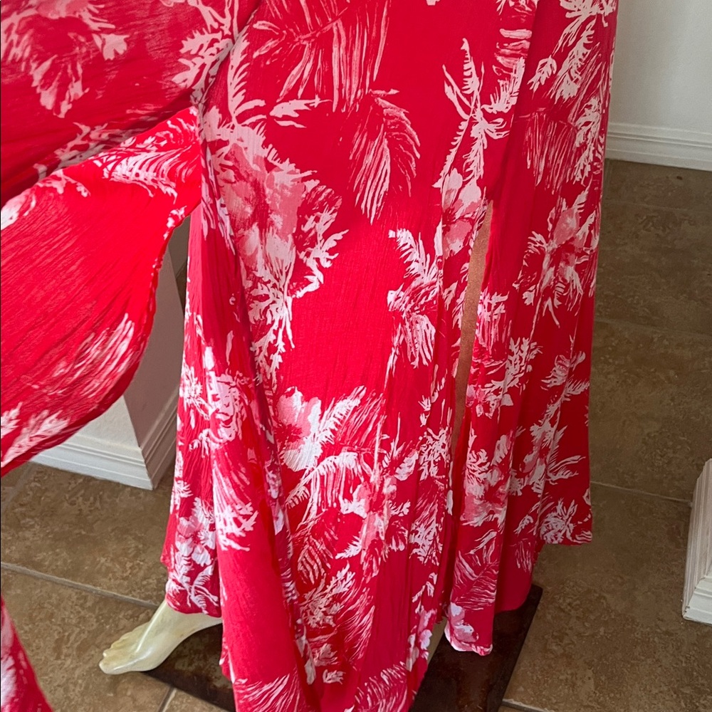 Boho Free People Open Sided Maxi Dress - Picture 4 of 8